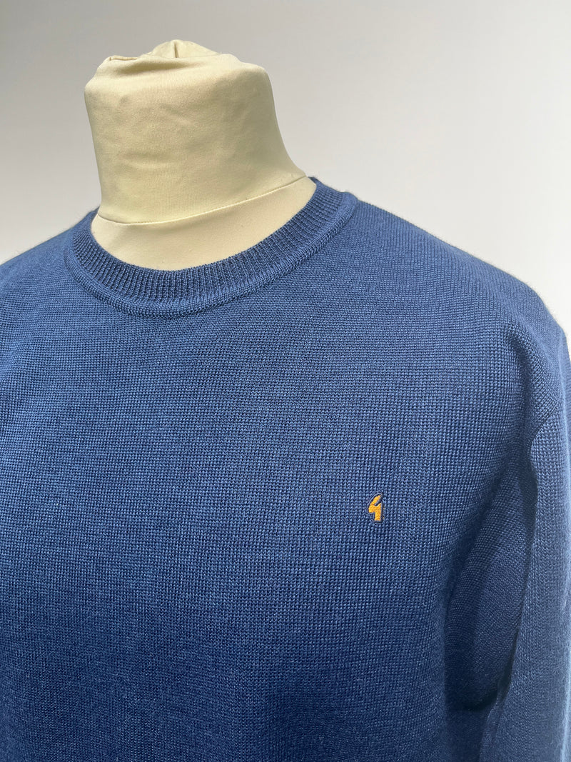 Plain Crew Neck Jumper - Atlantic