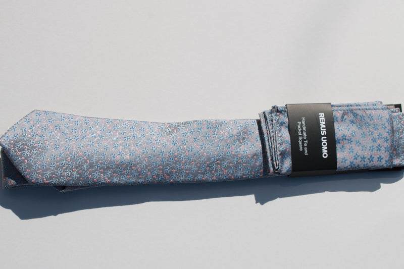 Tie & Pocket Set - Grey