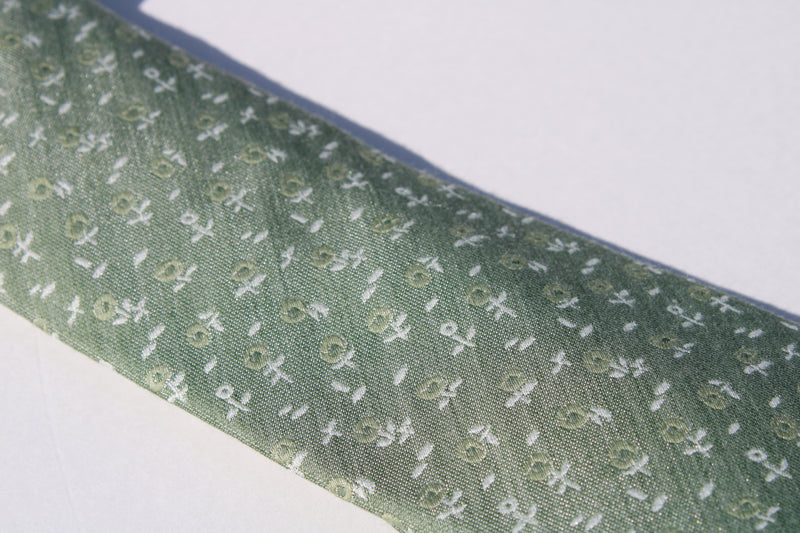 Tie & Pocket Set - Light Green Grey