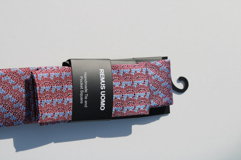 Tie & Pocket Set - Maroon