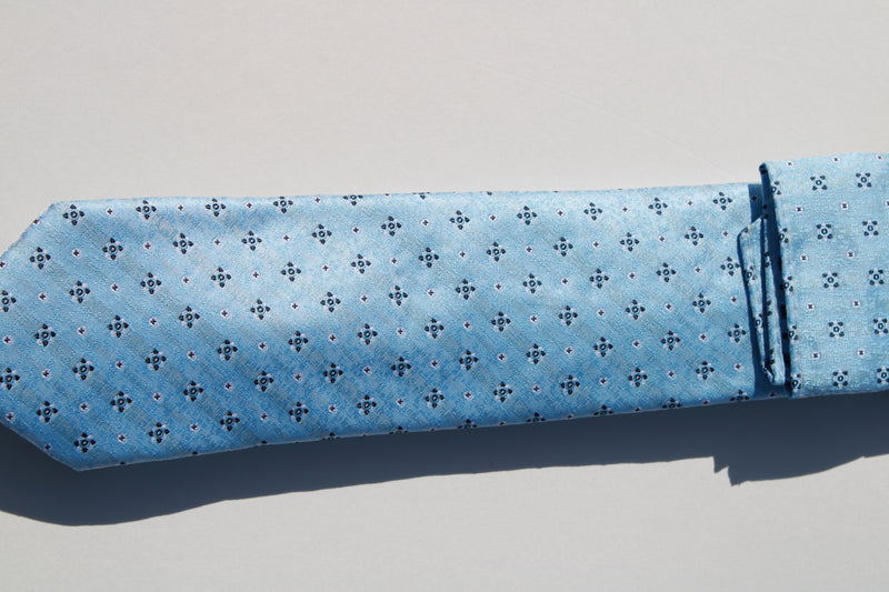 Tie & Pocket Set - Light Blue Grey