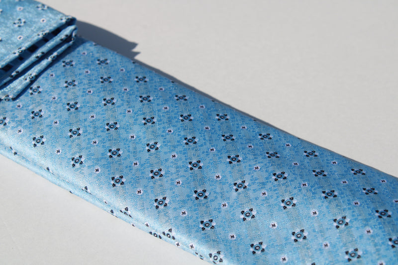 Tie & Pocket Set - Light Blue Grey