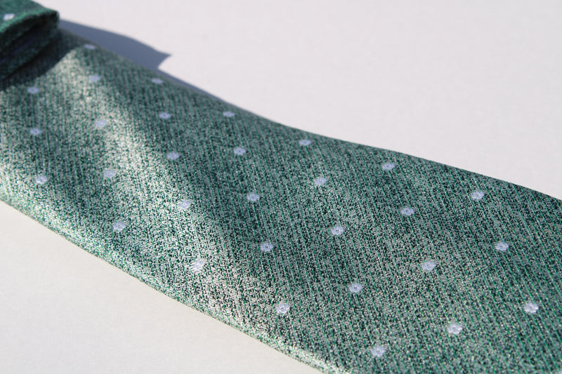 Tie & Pocket Set - Light Green Grey
