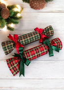 Tartan Crackers Set of 4 - Red & Green