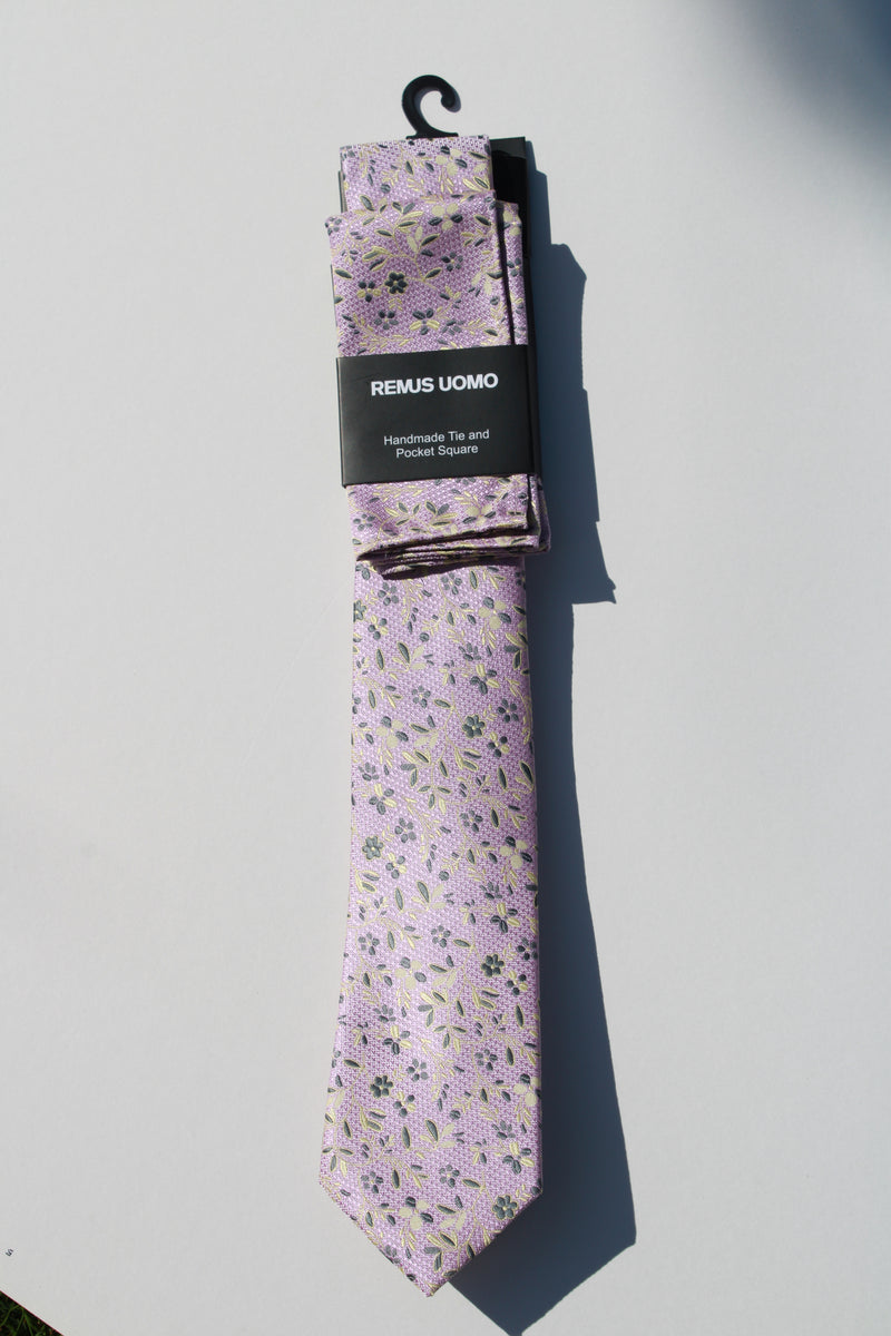 Tie & Pocket Set - Light Pink