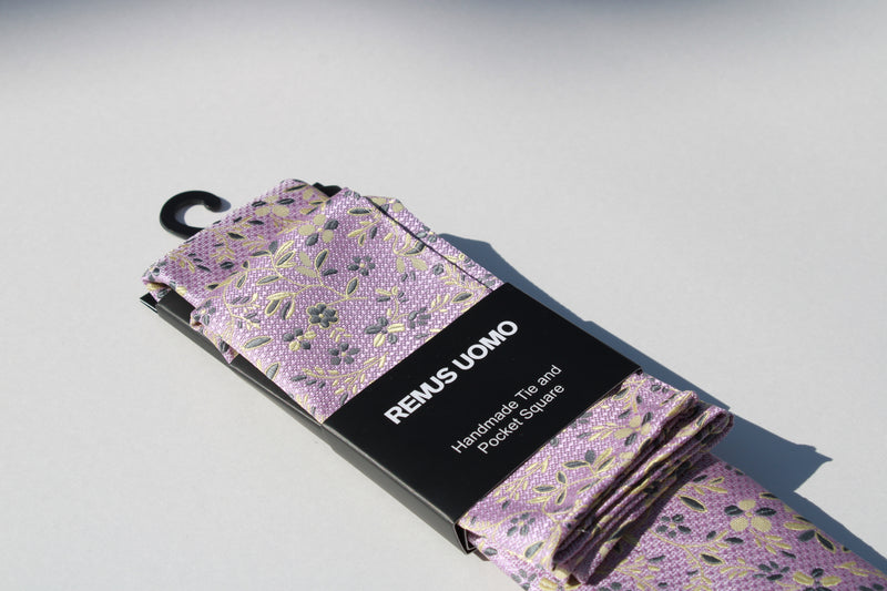 Tie & Pocket Set - Light Pink