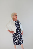 Moira Suit - White/navy