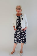 Moira Suit - White/navy