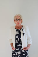 Moira Suit - White/navy