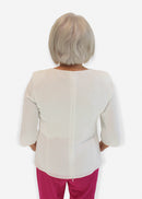3/4 Sleeve Top - Cream