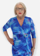 Buckle Dress - Cornflower