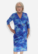 Buckle Dress - Cornflower