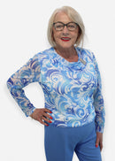 A6447 Blouse - Sky Blue