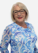 A6447 Blouse - Sky Blue