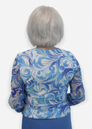 A6447 Blouse - Sky Blue