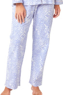 Animal Print Wincey Pyjama - Blue