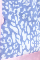 Animal Print Wincey Pyjama - Blue