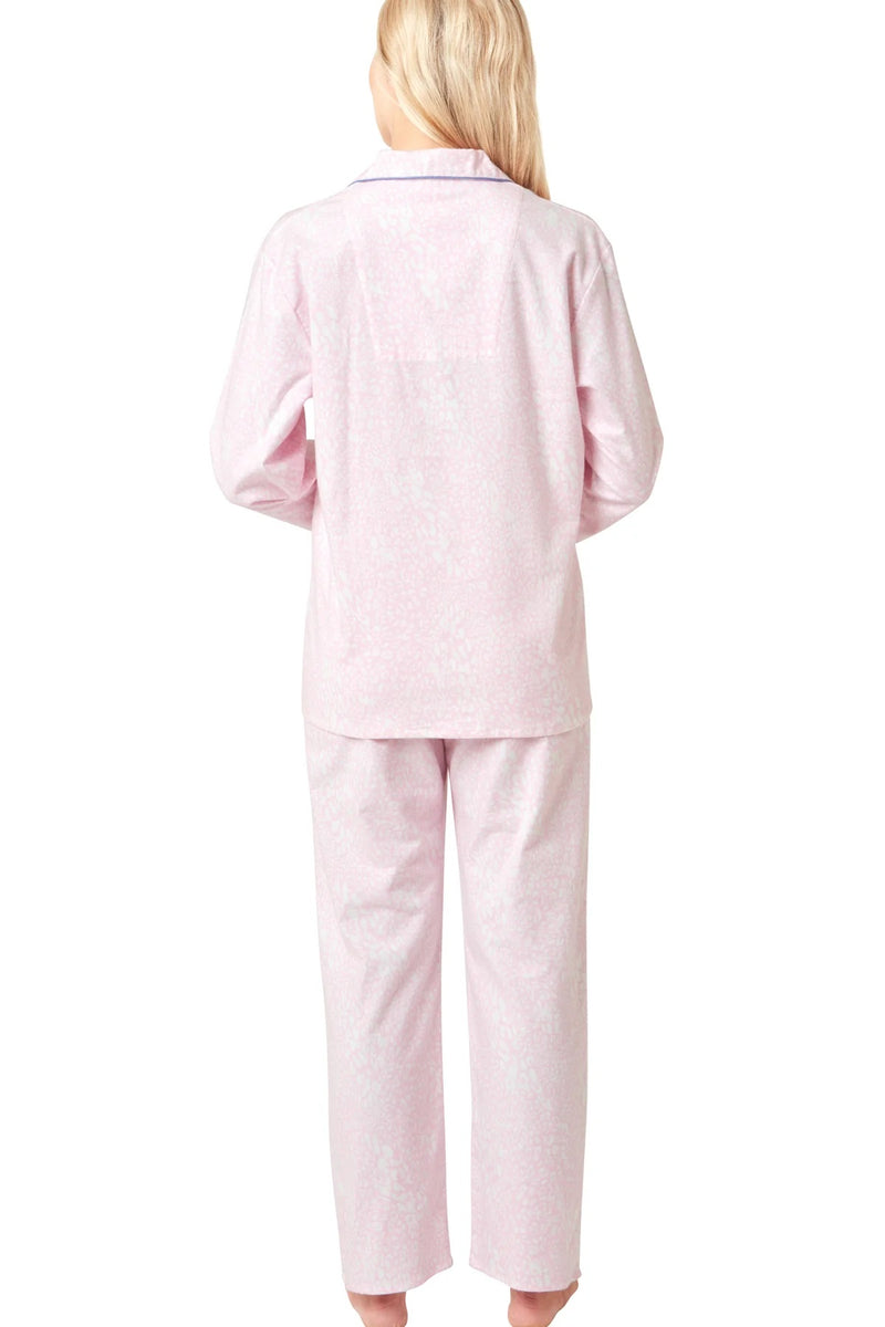 Animal Print Wincey Pyjama - Pink