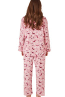 Sock Print Wincey Pyjama - Pink