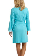 Pineapple Jersey Wrap - Aqua