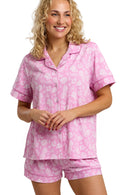 Pineapple Short Pyjama - Pink