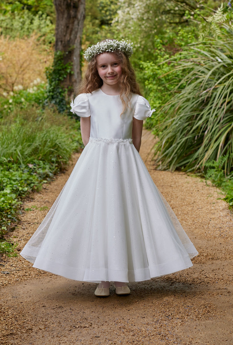first communion dresses irish linen Linen First Communion Dress