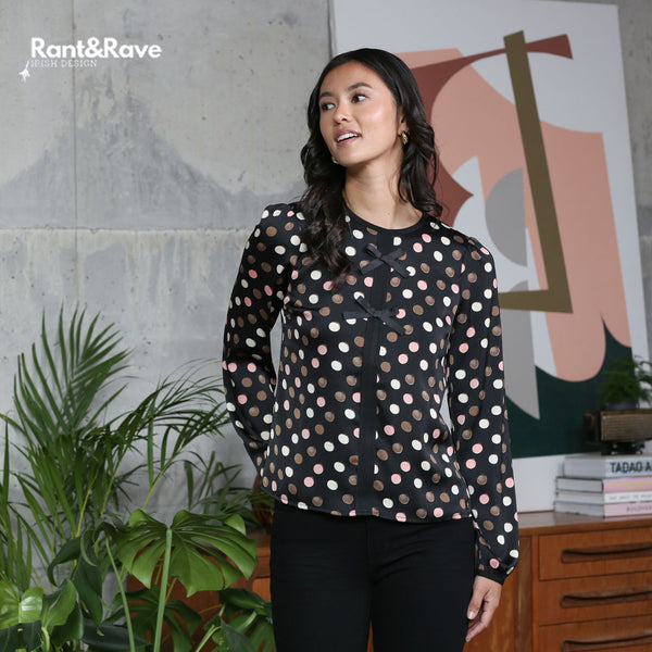 Isha Dot Top - Black