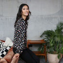Isha Dot Top - Black