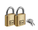 Classic Brass Key Twin Padlocks