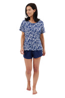 Bamboo Short Pyjama - Navy