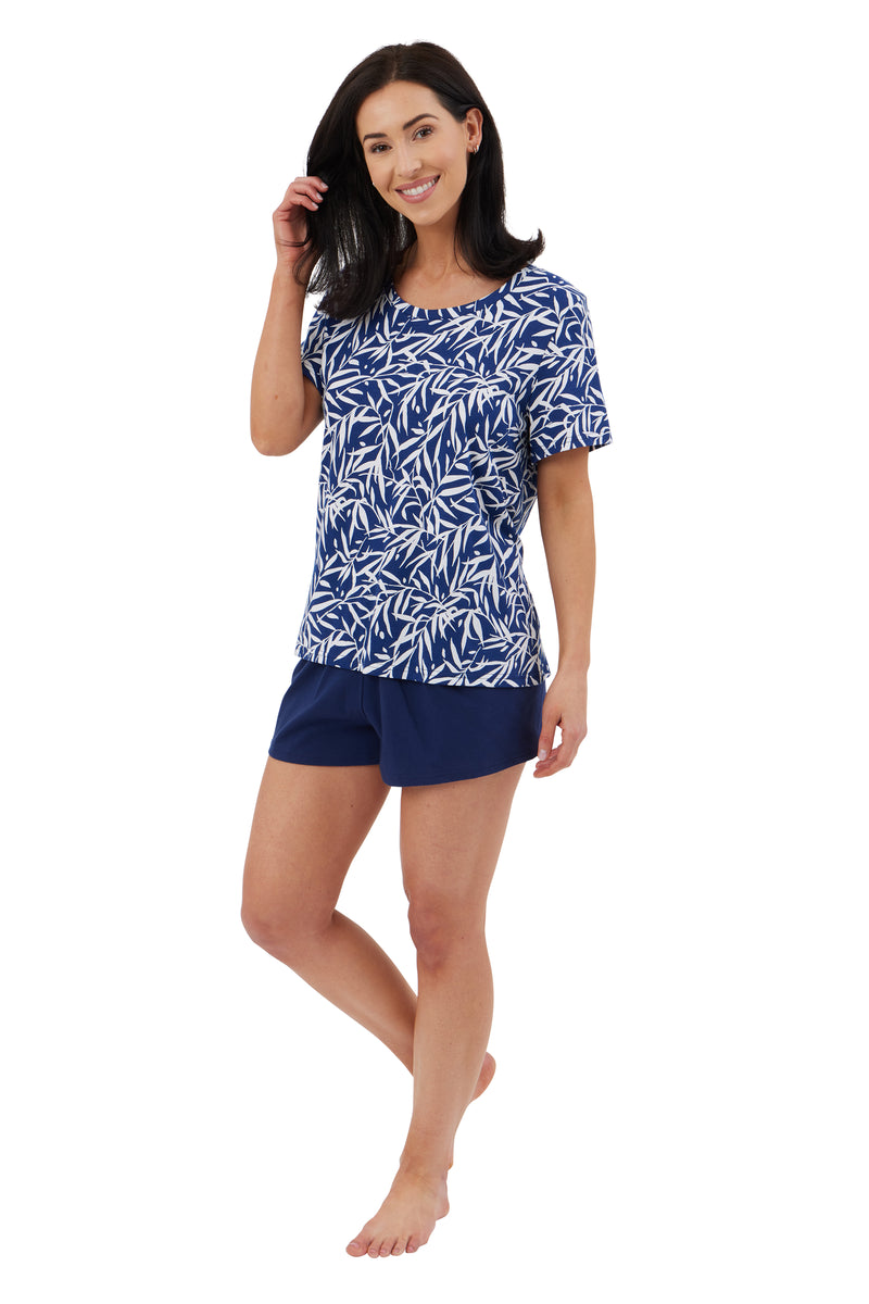 Bamboo Short Pyjama - Navy