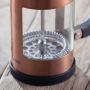 Copper Glass Cafetiere - 3 Cup