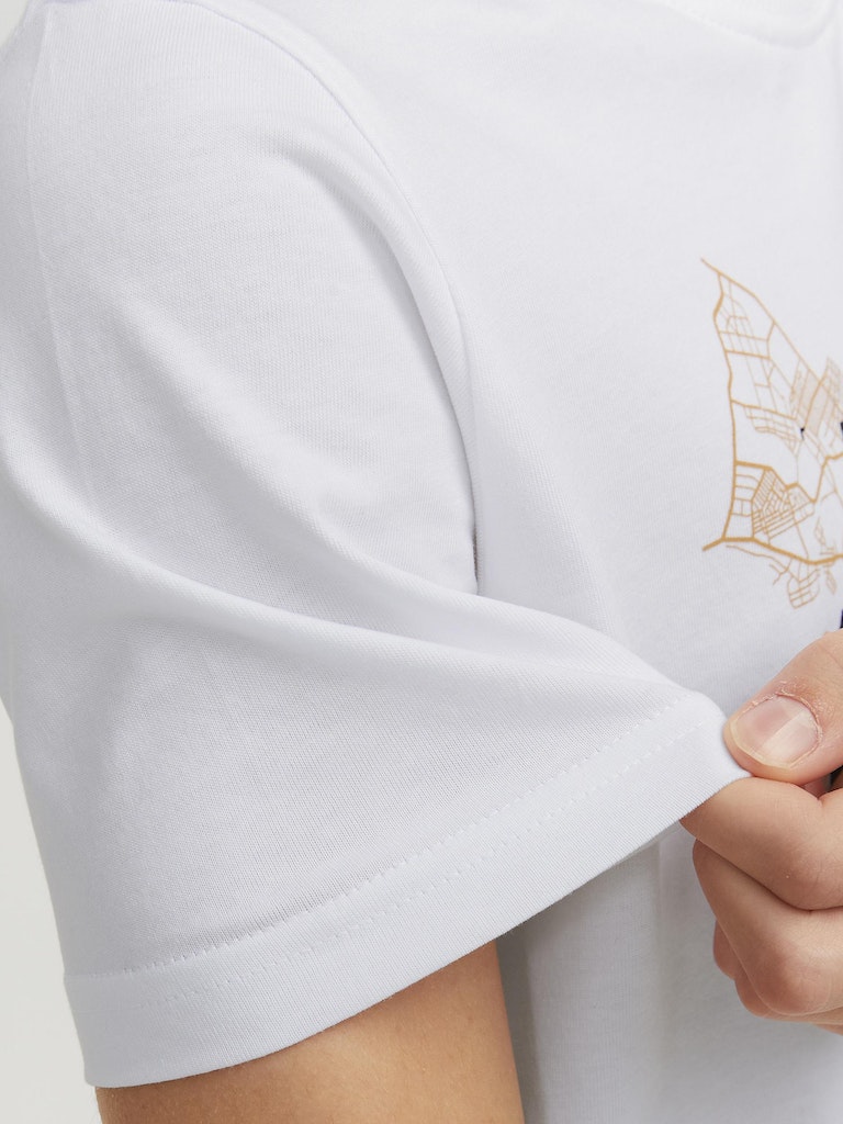 Map Logo Short Sleeve Tee - White