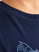 Map Logo Short Sleeve Tee - Navy Blazer