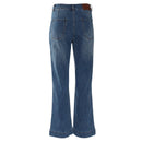 Janette Wide Leg Reg Jean - Mid Wash