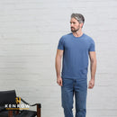 Jax Brushed Tee - Denim