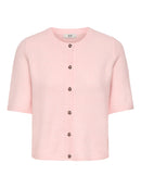 Chloe Short Sleeve Cardigan - Light Pink