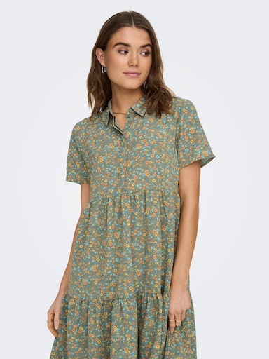 Maua Shirt Dress - Dusty Jade Green