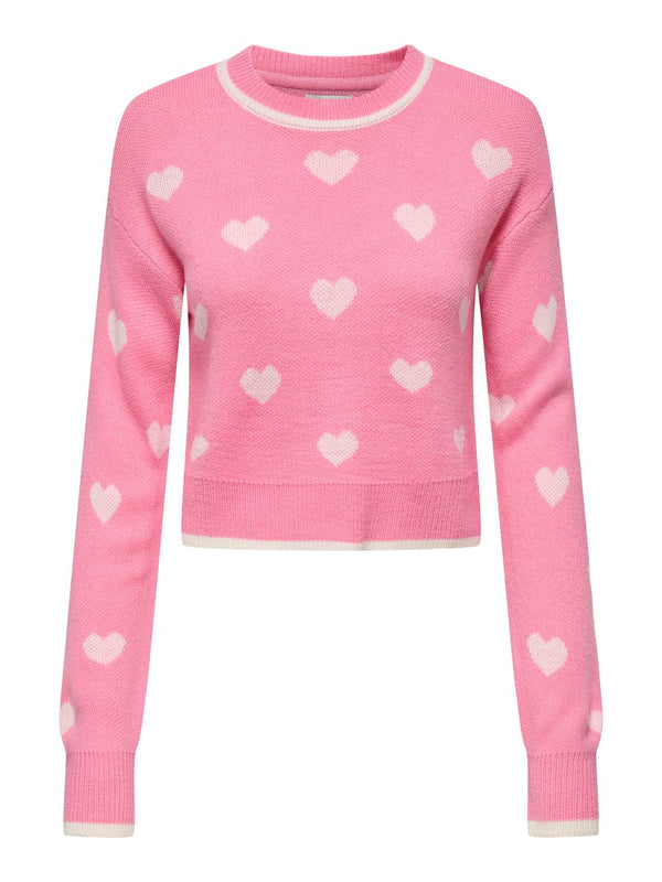 Romance L/S Jacquard Pullover - Sachet Pink
