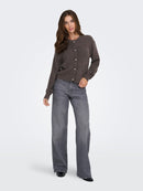 Lumi Life Button Cardigan - Bracken Melange