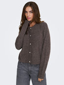 Lumi Life Button Cardigan - Bracken Melange