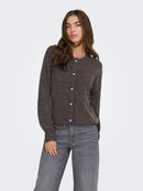 Lumi Life Button Cardigan - Bracken Melange