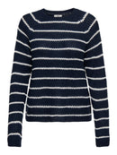 Ellen Round Neck Raglan Jumper - Total Eclipse/cloud Dancer