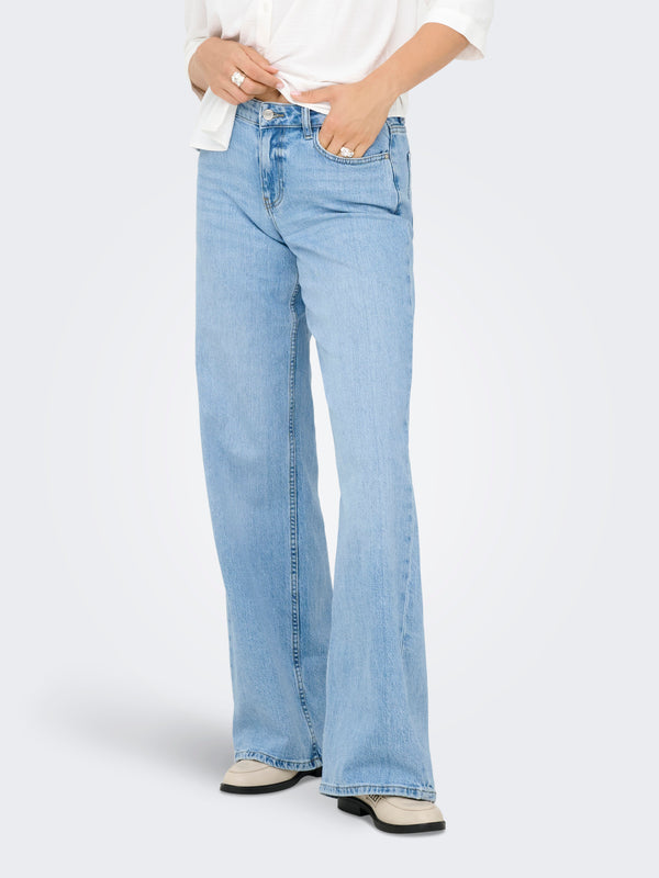 Ruby Wide Leg Jean - Light Blue Denim