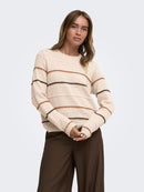 Sigrid Life Stripe Jumper - Cement & Chalk Pink