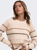 Sigrid Life Stripe Jumper - Cement & Chalk Pink