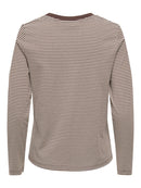 Pisa Print Top - Coffee Bean/sandshell