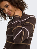 Sigrid Life Stripe Jumper - Coffee Bean & Fairy Tale
