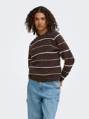 Sigrid Life Stripe Jumper - Coffee Bean & Fairy Tale