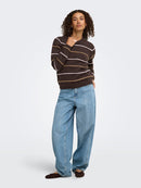 Sigrid Life Stripe Jumper - Coffee Bean & Fairy Tale